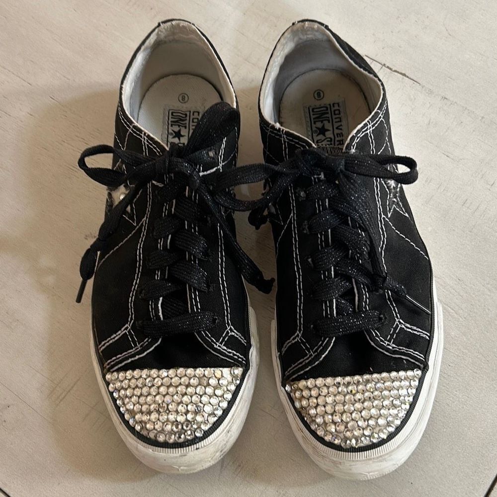 Converse Sequined  Sneakers Size 8
